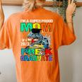 Im A Super Proud Mom Of A 2023 Prek Graduate Dinosaur Women's Oversized Comfort T-Shirt Back Print Yam