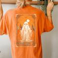 Tarot Of Floral Ghost Halloween Ghost In The Forest Gothic Women's Oversized Comfort T-shirt Back Print Yam