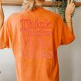 Thick Thighs Virgo Vibes Melanin Black Horoscope Women's Oversized Comfort T-shirt Back Print Yam
