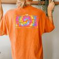 Tie Dye Choose Kindness Groovy Be Kind Women Inspirational Women's Oversized Comfort T-Shirt Back Print Yam