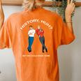 History Huh Red White And Royal Blue Gtbt For Women's Oversized Comfort T-shirt Back Print Yam