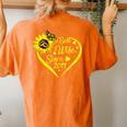 Tu Best Wife Since 2011 10Th Wedding Anniversary Sunflower Women's Oversized Comfort T-Shirt Back Print Yam