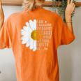 Tu I Am Radiation Therapist Daisy Flower Costume Hippie Women's Oversized Comfort T-Shirt Back Print Yam
