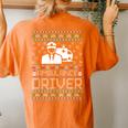 Ugly Christmas Sweaters Xmas Ugly Ambulance Driver Women's Oversized Comfort T-shirt Back Print Yam
