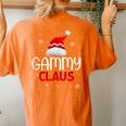 Ugly Sweater Christmas Matching Costume Gammy Claus Women's Oversized Comfort T-shirt Back Print Yam
