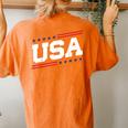 Usa 4Th Of July United States America American Men Women Women's Oversized Graphic Back Print Comfort T-shirt Yam