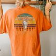 Vintage Cojo Bull Skull Flower Music 80S 90S Cowgirl Western Women's Oversized Comfort T-Shirt Back Print Yam