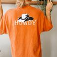 Vintage Howdy Rodeo Western Country Southern Cowboy Cowgirl Women's Oversized Comfort T-Shirt Back Print Yam