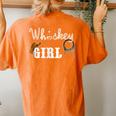 Whiskey Girl Cowgirl Hat Rope Alcohol Women's Oversized Comfort T-Shirt Back Print Yam