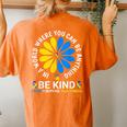 World Down Syndrome Day 2023 Be Kind Down Syndrome Awareness Women's Oversized Comfort T-Shirt Back Print Yam