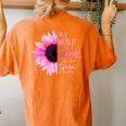 In A World Full Of Grandmas Be A Gigi Sunflower Women's Oversized Comfort T-Shirt Back Print Yam