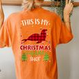 Xmas Tree With Light Seal Ugly Christmas Sweater Women's Oversized Comfort T-shirt Back Print Yam