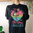 Im 50 Years Old And Flocking Fabulous 50Th Bday Flamingo Women's Oversized Comfort T-Shirt Back Print Black