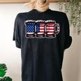 America Beer Women's Oversized Comfort T-Shirt Back Print Black
