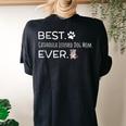 Best Catahoula Leopard Dog Mom Ever Women's Oversized Comfort T-Shirt Back Print Black