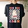 Boo Boo Crew Nurse Ghost Halloween Nurse Women's Oversized Comfort T-shirt Back Print Black