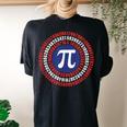 Captain Pi Cool Math Mathematics Science Teacher Women's Oversized Comfort T-shirt Back Print Black