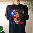 City State Puerto Rico Flag Boricua Puerto Rican Women Girl Women's Oversized Comfort T-shirt Back Print Black