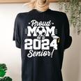 Class Of 2024 Senior Year Soccer Mom Senior 2024 Women's Oversized Comfort T-shirt Back Print Black