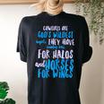 Cowgirl T Cowgirls Are Gods Wildest Angels Women's Oversized Comfort T-Shirt Back Print Black
