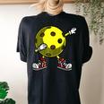 Cute Pickleball For Dink Pickleball Player Women's Oversized Comfort T-shirt Back Print Black