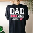 Dad 2024 Loading It's A Girl Baby Pregnancy Announcement Women's Oversized Comfort T-shirt Back Print Black