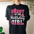 Daddy Of The Birthday Girl Western Cowgirl Themed 2Nd Bday Women's Oversized Comfort T-Shirt Back Print Black