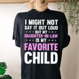 My Daughter In Law Is My Favorite Child Mom Women's Oversized Comfort T-Shirt Back Print Black