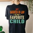 My Daughter In Law Is My Favorite Child Mother In Law Day Te Women's Oversized Comfort T-Shirt Back Print Black
