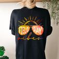Field Day Vibes 2022 Teacher & Student Women's Oversized Comfort T-Shirt Back Print Black