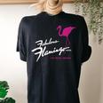 Flamingo Hotel Casino Las Vegas Retro Vintage Women's Oversized Comfort T-Shirt Back Print Black