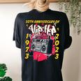 50 Years Old Hip Hop Graffiti Women's Oversized Comfort T-shirt Back Print Black
