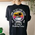 Cruise Time To Get Ship Faced 50Th Birthday Cruise Women's Oversized Comfort T-shirt Back Print Black