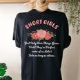 Short Girls God Only Lets Things Grow Short Girls Women's Oversized Comfort T-shirt Back Print Black