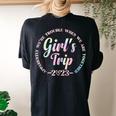 Girls Trip 2023 Apparently Are Trouble When We Are Together Women's Oversized Comfort T-shirt Back Print Black