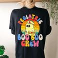 Groovy Ghost Halloween Pediatric Rn Nurse Boo Boo Crew Women's Oversized Comfort T-shirt Back Print Black