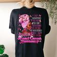 I'm The Storm Black Breast Cancer Survivor Pink Ribbon Women's Oversized Comfort T-shirt Back Print Black