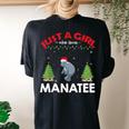 Just A Girl Who Loves Mana Ugly Christmas Sweater Women's Oversized Comfort T-shirt Back Print Black