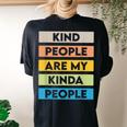 Kindness Promotion Message Be Kind Antibullying People Women's Oversized Comfort T-Shirt Back Print Black
