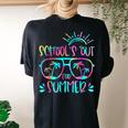 Last Day Of School Schools Out For Summer Teacher Vintage Women's Oversized Comfort T-Shirt Back Print Black