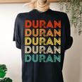 Love Heart Duran Vintage Style Black Duran Women's Oversized Comfort T-shirt Back Print Black