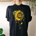 March 1989 31 Years Of Being Awesome Mix Sunflower Women's Oversized Comfort T-Shirt Back Print Black