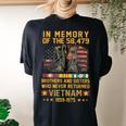 In Memory Of The 58479 Brothers And Sisters Vietnam Veteran Women's Oversized Comfort T-shirt Back Print Black