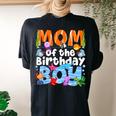 Mom Under Sea Birthday Party Boys Ocean Sea Animals Themed Women's Oversized Comfort T-shirt Back Print Black