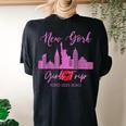 New York Girls Trip 2023 Nyc Vacation 2023 Matching Women's Oversized Comfort T-shirt Back Print Black