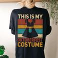 This Is My Oktoberfest Costume German Dirndl Outfit Women's Oversized Comfort T-shirt Back Print Black