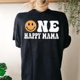 One Happy Dude 1St Birthday One Cool Mama Family Matching Women's Oversized Comfort T-shirt Back Print Black