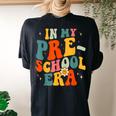 In My Preschool Teacher Era Prek Teacher Groovy Retro Women's Oversized Comfort T-shirt Back Print Black