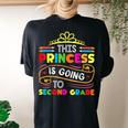 This Princess Is Going To Second Grade Girls Back To School Women's Oversized Comfort T-shirt Back Print Black