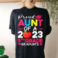 Proud Aunt Of 2023 5Th Grade Graduate Graduation Women's Oversized Comfort T-Shirt Back Print Black